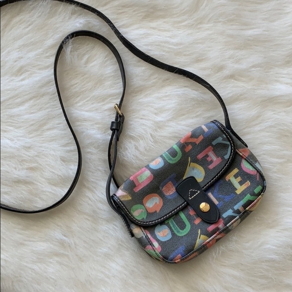 Dooney & Bourke Bags Dooney Bourke Mini Rainbow Letter Crossbody
